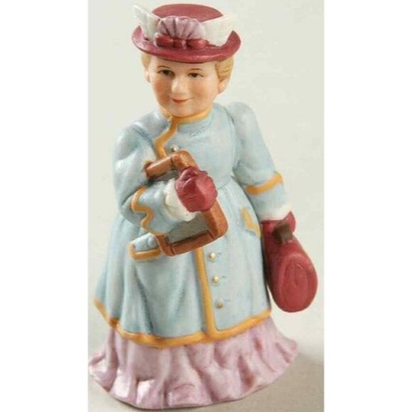 Vintage Lefton, Libby Thatcher Teacher 1994 Porcelain Figurine Colonial Village - Picture 1 of 7